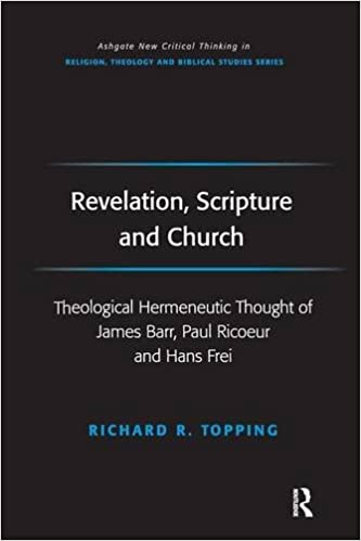 REVELATION, SCRIPTURE AND CHURCH